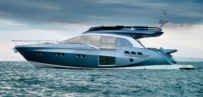 Sessa Marine Fly 68 Gullwing wings of the future